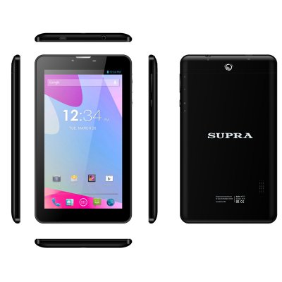  SUPRA M727G   MT8312 1300 Mhz   7" 1024x600   512Mb   4Gb   Wi-Fi + 3G   Android 4.4   Black