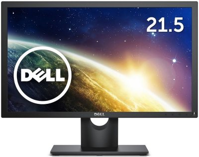  21.5" Dell E2216H Black Black LED, 1920x1080, 5ms, 250 cd/m2, 1000:1, D-Sub, DP
