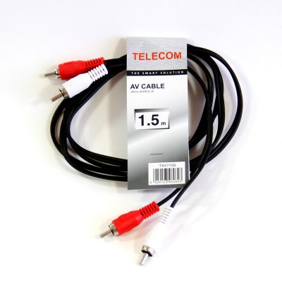  2 x RCA "", 1.5m, Telecom (TAV7158-1.5M)