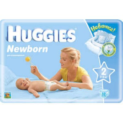 Huggies  "Newborn" 3-6  (32 ) 5029053520742