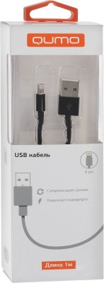 QUMO  USB-Apple 8pin , Black (1 )