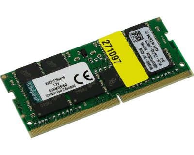   16Gb PC4-17000 2133MHz DDR4 DIMM CL15 Kingston KVR21N15D8/16