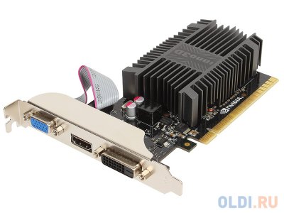  1Gb (PCI-E) Inno3D GT710 (GFGT710, SDDR3, 64 bit, HDCP, VGA, DVI, HDMI, Retail)
