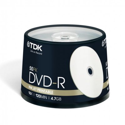  DVD+R TDK 4.7 Gb, 16x, Slim Case (1), (1/120)