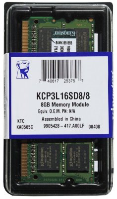     SO-DDR3 8Gb PC12800 1600MHz Kingston KCP3L16SD8/8