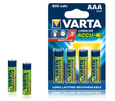  NiMH 800 mAh Varta AAA 4 