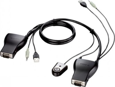 Переключатель D-Link KVM-221, USB, 2 ports (кабели в комплекте)