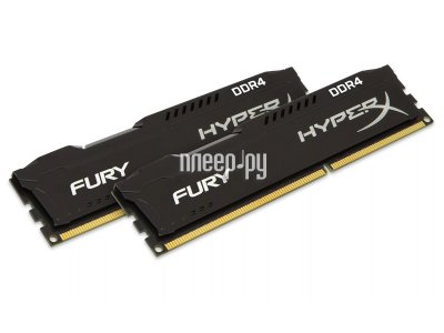 Модуль памяти Kingston HyperX Fury Black DDR4 DIMM 3466MHz PC-27700 CL19 - 16Gb KIT (2X8Gb) HX434C19