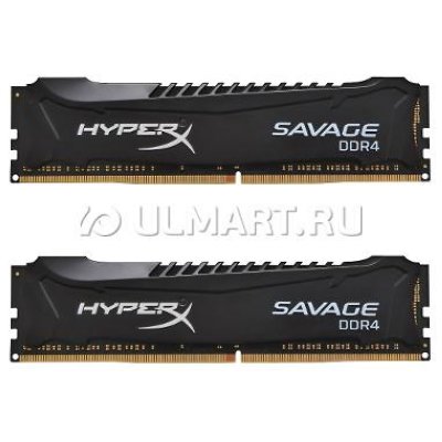 Модуль памяти Kingston 8GB 2133MHz DDR4 CL13 DIMM (Kit of 2) XMP HyperX Savage Black