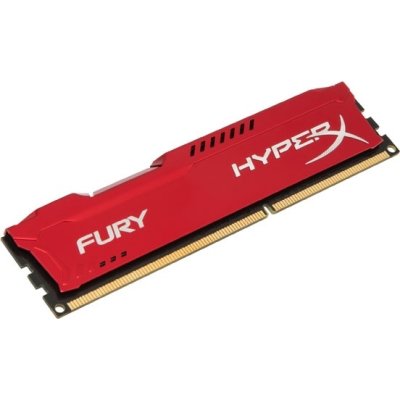 Модуль памяти Kingston HyperX Fury Red PC3-10600 DIMM DDR3 1333MHz CL9 - 4Gb HX313C9FR/4