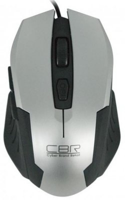   CBR CM 333 Silver-Black, Optical, 1200/1600/2400 dpi, 6 , USB,   