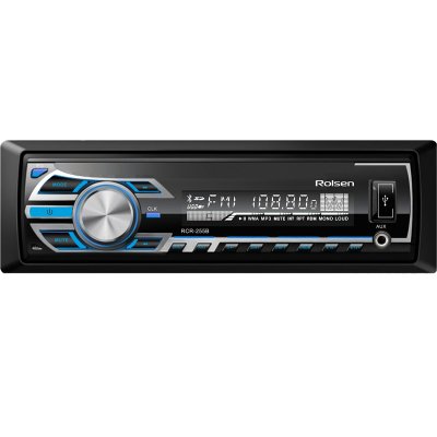  Rolsen RCR-255B  USB MP3 FM SD MMC 1DIN 4x45  