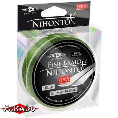  MIKADO NIHONTO FINE BRAID 0.10 green 100 