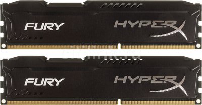 Модуль памяти KINGSTON HyperX FURY Black HX313C9FBK2/8 DDR3 ; 2x 4 Гб
