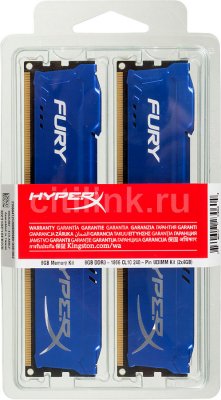 Модуль памяти KINGSTON HyperX FURY Blue Series HX318C10FK2/8 DDR3 ; 2x 4 Гб