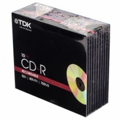  TDK CD-R80SCA10-L