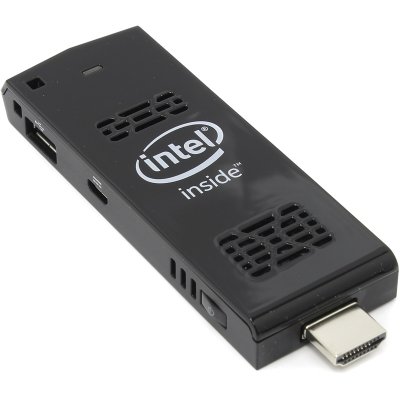 - Intel Compute Stick BLKSTK1A32SC, Atom Z8300, 2Gb, SSD 32Gb, Wi -Fi, Bluetooth, USB 3