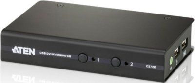 Переключатель ATEN CS72D 2-Port USB DVI/Audio Slim KVM Switch