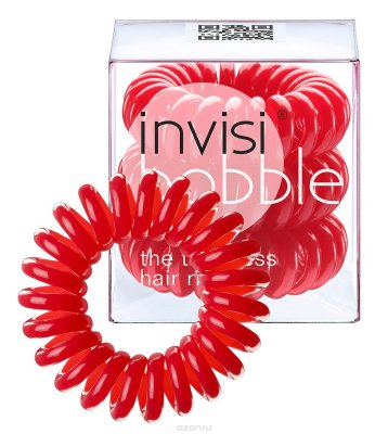 Invisibobble -   "Raspberry Red", 3 