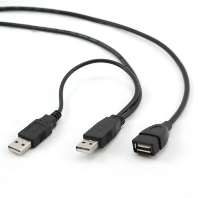   USB 2.0 (AM) -) 2 x USB2.0 (AF), 1.8m, Gembird (CCP-USB22-AMAF-6)