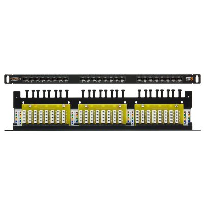   NIKOMAX NMC-RP24UE2-HU-BK,19", 0.5U, 24 , .6, RJ45/8P8C, 110/KRONE, T5