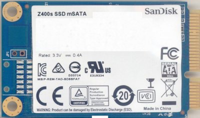  SSD 128Gb SanDisk Z400s (SD8SFAT-128G-1122, mSATA)