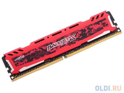   DDR4 4Gb 2400MHz PC-19200 Crucial Ballistix Sport LT Red (BLS4G4D240FSE)
