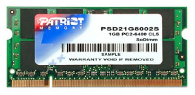  SO-DIMM DDR-II Patriot 1Gb PC-6400 800Mhz