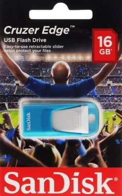 USB Flash  Sandisk 16Gb Cruzer Edge Blue (SDCZ51-016G-E35BG)