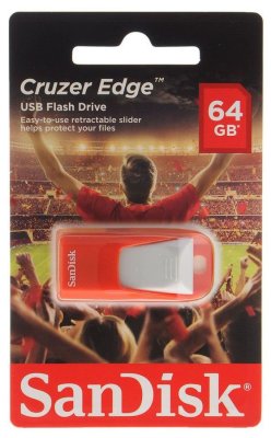 USB Flash  Sandisk 64Gb Cruzer Edge Red/White (SDCZ51-064G-E35RG) USB2.0