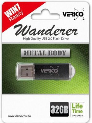 USB Flash  32Gb Verico Wanderer Black (VM04L-32GDV1E)