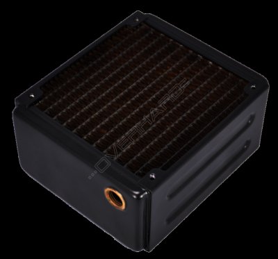  Coolgate X-Flow Copper Radiator Single120/65mm thick 2x G1/4" Threads/Silcon Pad/Triple Row