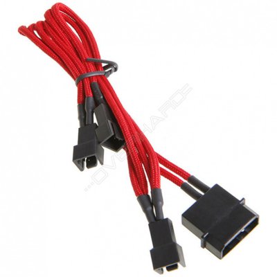  BitFenix Molex to 3x3-pin 5V 20cm Red/Black