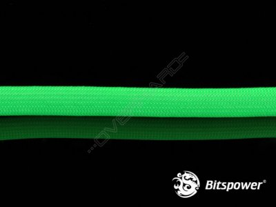 Bitspower CABLE SLEEVE DELUXE- 1/2", Acid Green