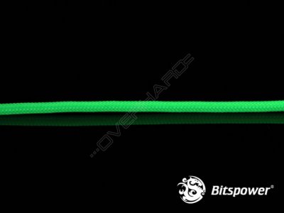 Bitspower CABLE SLEEVE DELUXE- 1/8", Acid Green