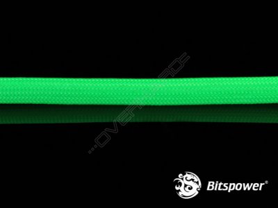 Bitspower CABLE SLEEVE DELUXE- 3/8", Acid Green