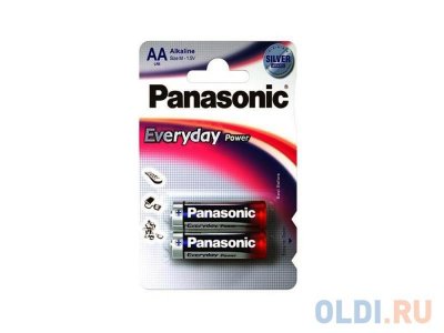  Panasonic LR6REE/2BR AA 2 