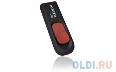   8GB USB Drive (USB 2.0) A-data C008 Black Red