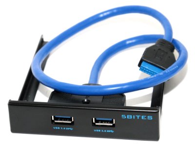 5bites (FP184A) USB3.0 2-port Front Panel (    A3.5")