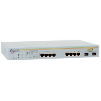  Allied Telesis AT-GS950/8POE 8 port 10/100/1000TX WebSmart POE switch with 2 SFP bays