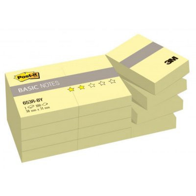  3M 653R-BY Post-it Basic   38  51  12  100  (7100033526)