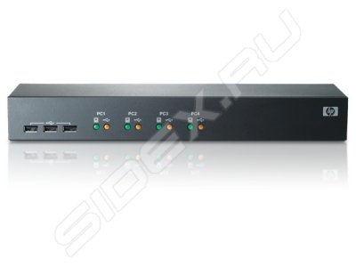 Переключатель HP 1x4 USB/PS2 KVM Cnsl Switch (AF611A)