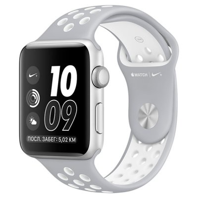 - Apple Watch Nike+ 38mm Silver Al/White (MNNQ2RU/A)