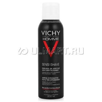    Vichy Homme Mousse a raser Anti-Irritations, 200 