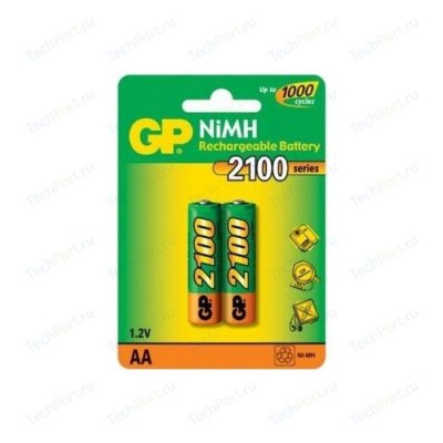  GP GP210AAHCBLLDCT-CR2 Recyko 2100mAh AA 2   2