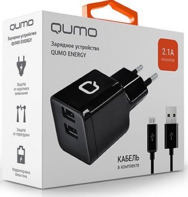    Qumo Energy 2xUSB 2.1A    micro USB 