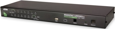 Переключатель KVM Aten CS1716A 1 user PS2/USB+VGA =)16 cpu PS2/USB+VGA, со шнурами USB 2 х 1.8 м., 2