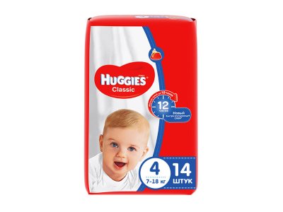Huggies  Classic Small 7-18 , (14 ) 5029053543123