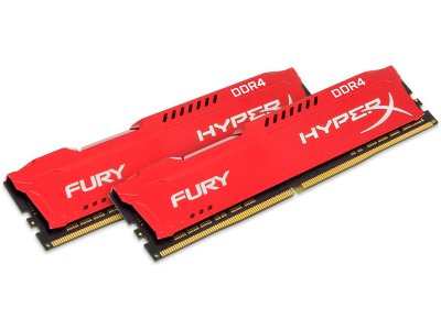 Модуль памяти Kingston HyperX Fury Red Series DDR3 DIMM 1866MHz PC3-15000 CL10 - 16Gb KIT (2x8Gb) HX