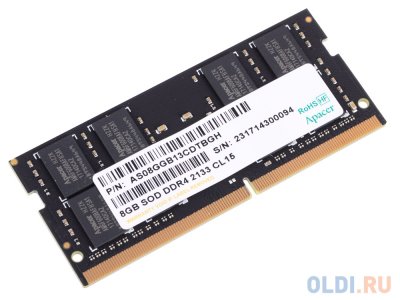  SO-DIMM DDR4 8Gb (pc-17000) 2133MHz Apacer Retail AS08GGB13CDTBGH/ES.08G2R.KDH